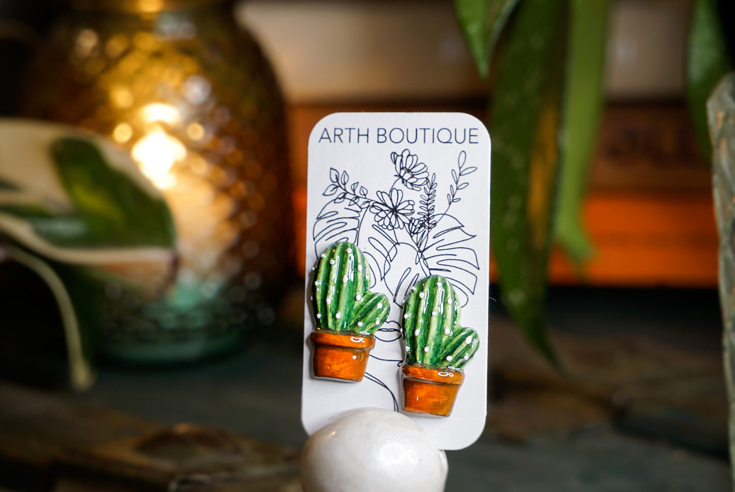 🎨Hand Painted San Pedro Cactus🌵